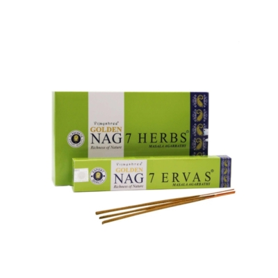 Golden Nag Masala Füstölő -  7 Herbs (7 gyógynövény)
