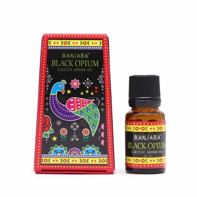 Fekete Ópium aromaolaj 10ml - Banjara