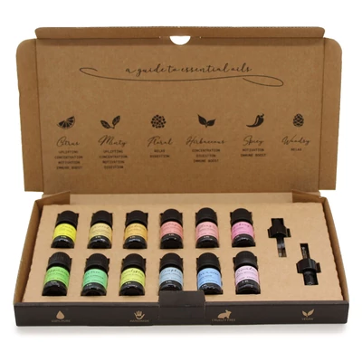 Aromaterápiás Illóolaj Szett - Kezdő Együttes, 12x5ml