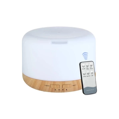 Aroma diffúzor távirányítóval Oval, fa - 500ml