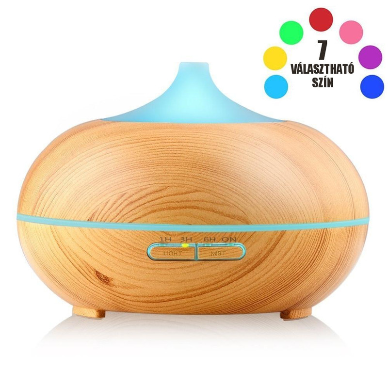 Aroma diffúzor távirányítóval Sonic, világos - 300ml