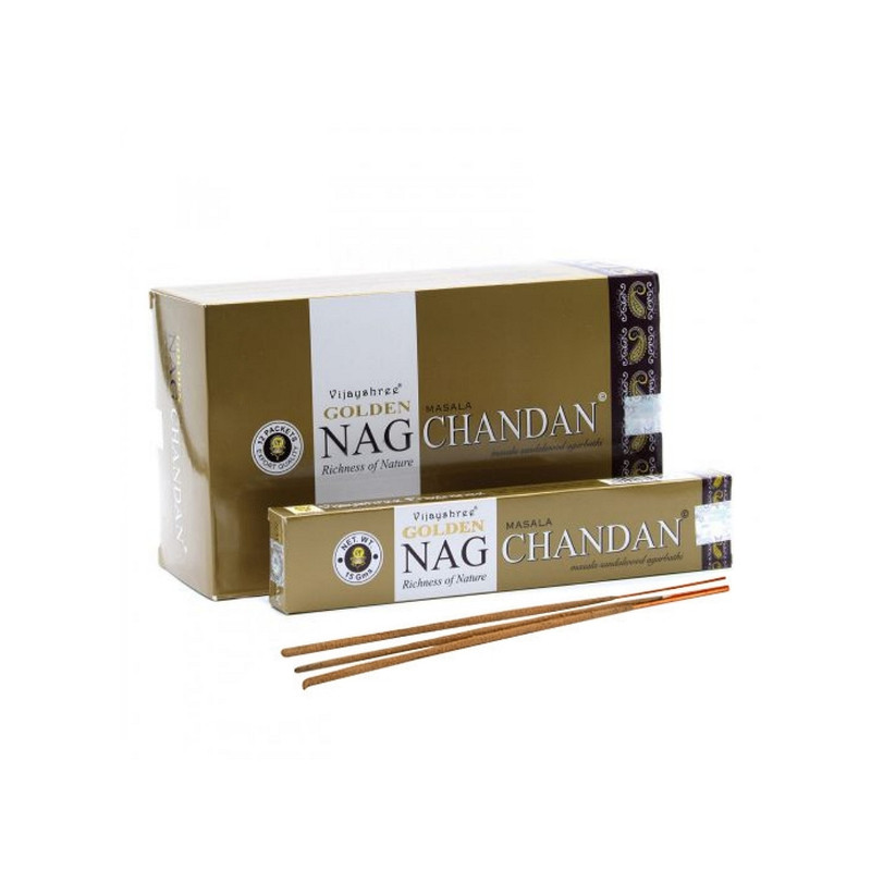 Golden Nag Masala Füstölő - Chandan (Szantál)