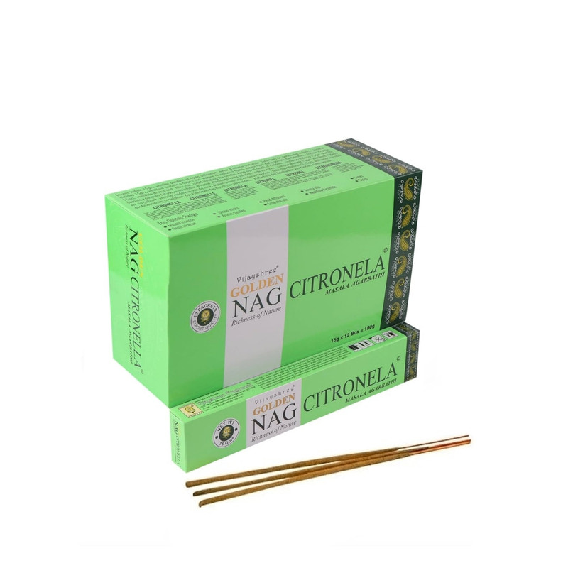 Golden Nag Masala Füstölő - Citronella