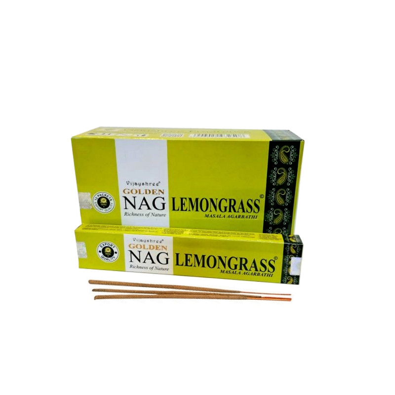 Golden Nag Masala Füstölő - Lemongrass (Citromfű)