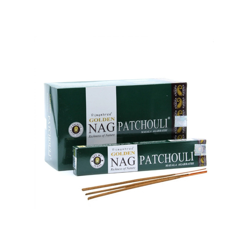 Golden Nag Masala Füstölő - Patchouli (Pacsuli)