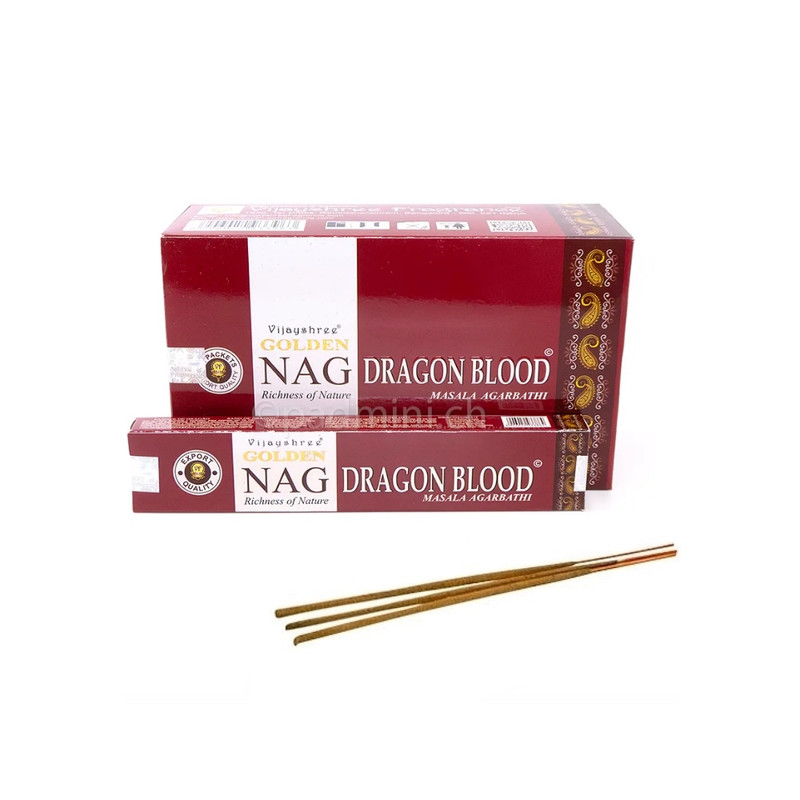 Golden Nag Masala Füstölő - Sárkányvér (Dragon Blood)