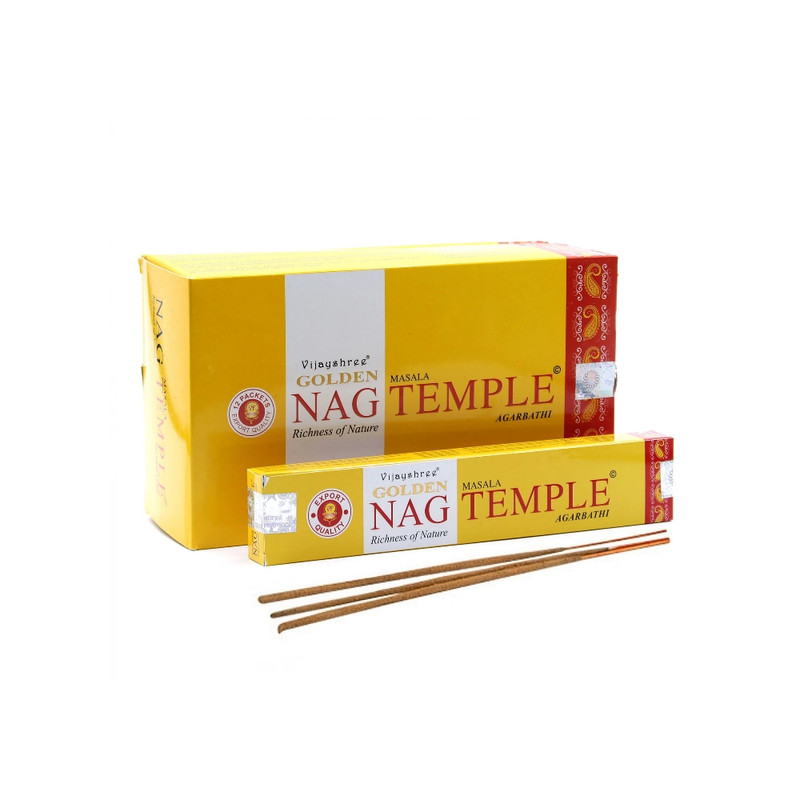 Golden Nag Masala Füstölő - Temple