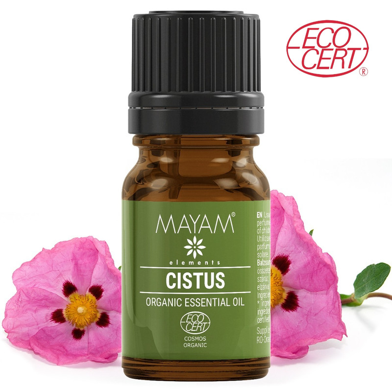 Balzsamosszuhar (Cistus) bio illóolaj, 100% tiszta - 5ml Balzsamosszuhar (Cistus) bio illóolaj, 100% tiszta - 5ml
