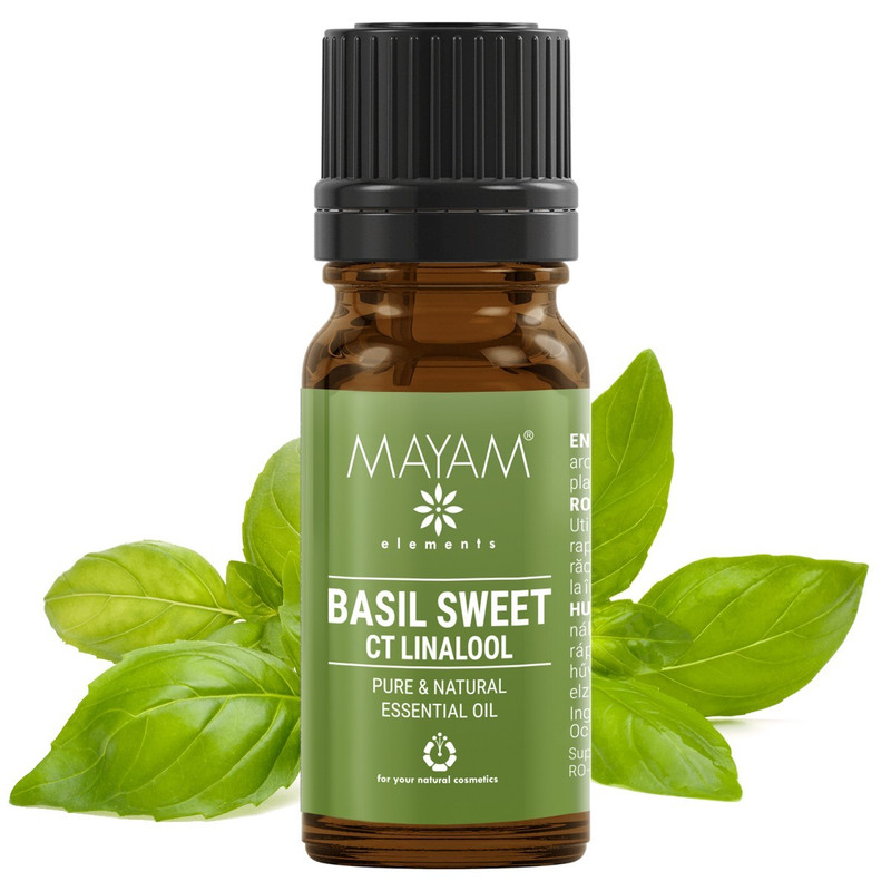 Édes bazsalikom illóolaj, 100% tiszta - 10ml Édes bazsalikom illóolaj, 100% tiszta - 10ml