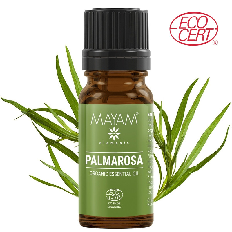 Pálmarózsa bio illóolaj, 100% tiszta - 10ml Pálmarózsa bio illóolaj, 100% tiszta - 10ml