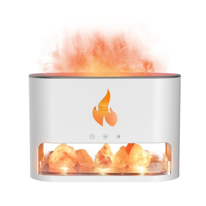 Aroma diffúzor láng effekttel Himalaya, fehér - 250ml