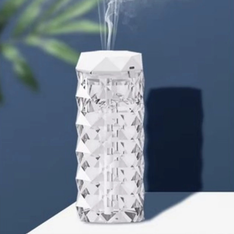 Párásító diffúzor Crystal, fehér - 400ml