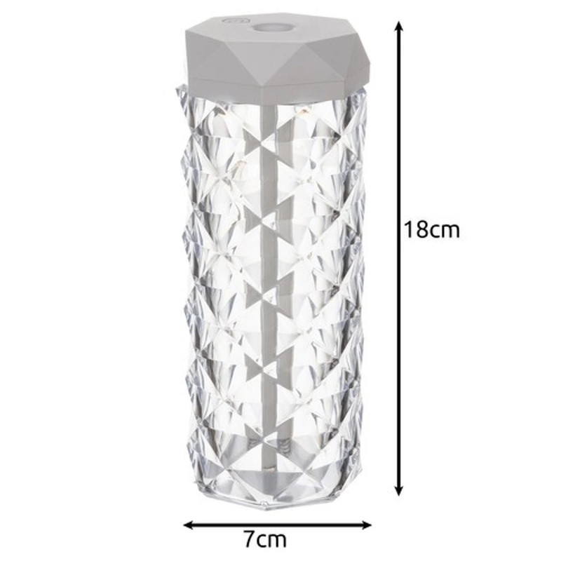 Párásító diffúzor Crystal, fehér - 400ml