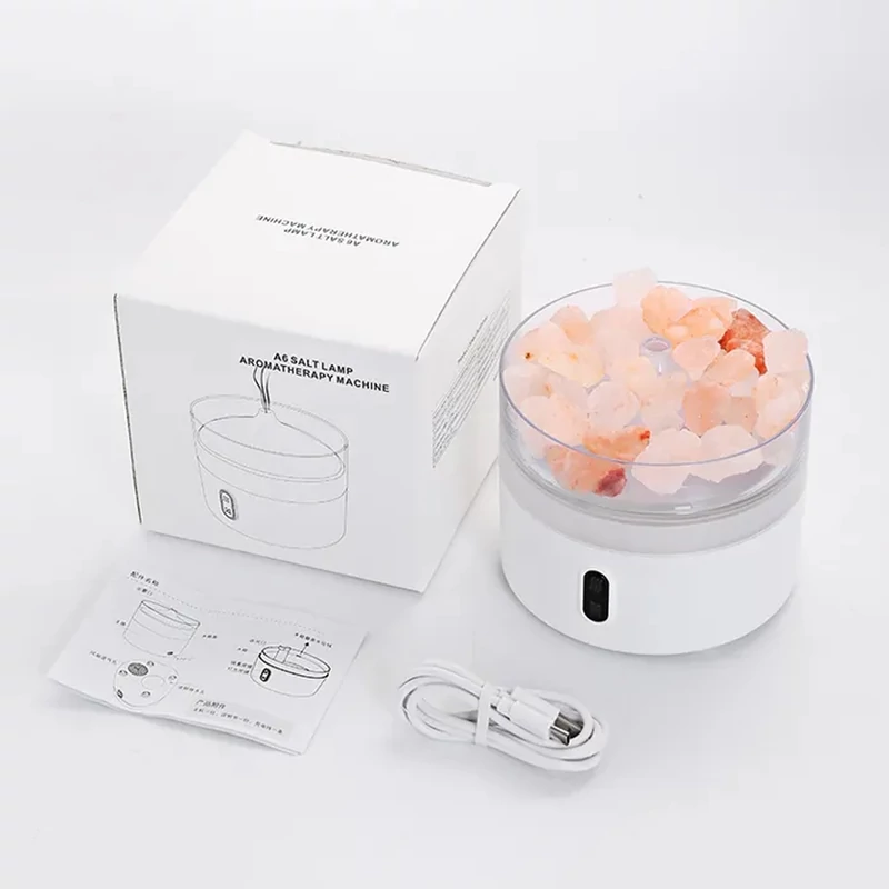 Aroma diffúzor LED világítással, sókristályokkal Himalaya - 220ml