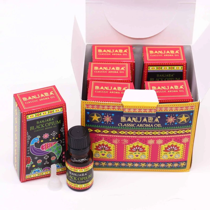 Fekete Ópium aromaolaj 10ml - Banjara