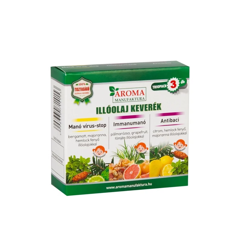 Manó vírusőr illóolaj keverék csomag - 3x10 ml