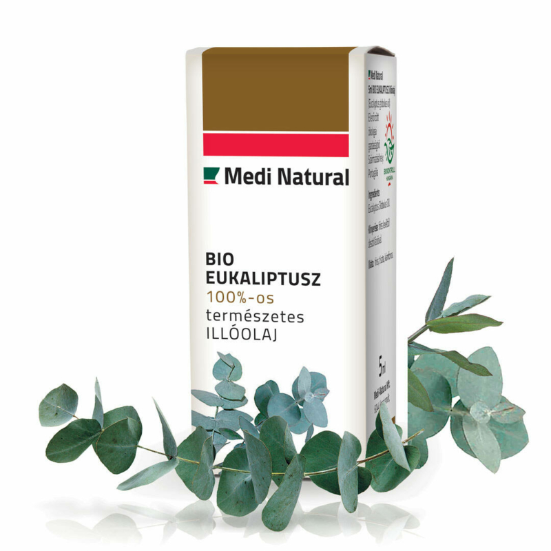 Eukaliptusz bio illóolaj, 100% tiszta - 5ml