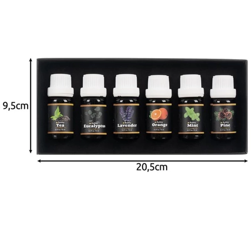 Aromaterápiás Illóolaj Készlet - 6x10ml