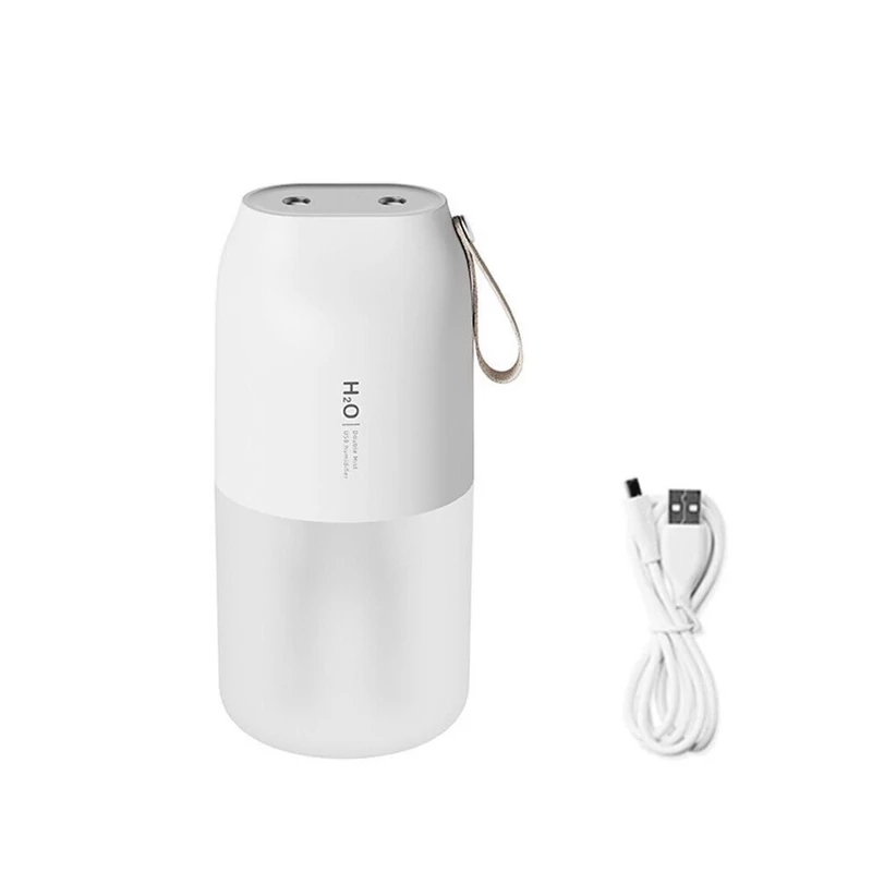 Akkumulátoros aroma diffúzor LED világítással, Handy, fehér - 300ml