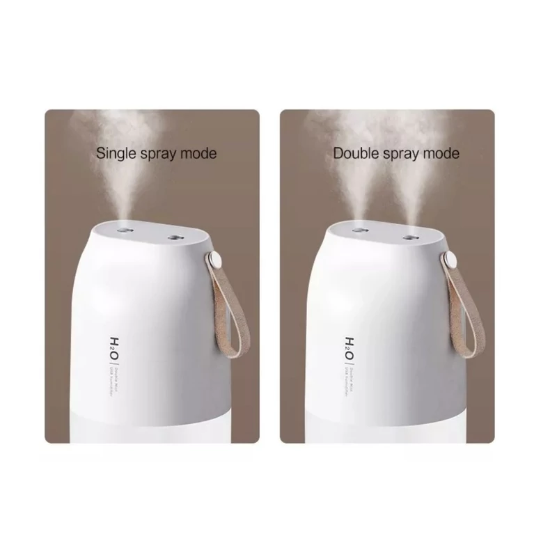 Akkumulátoros aroma diffúzor LED világítással, Handy, fehér - 300ml