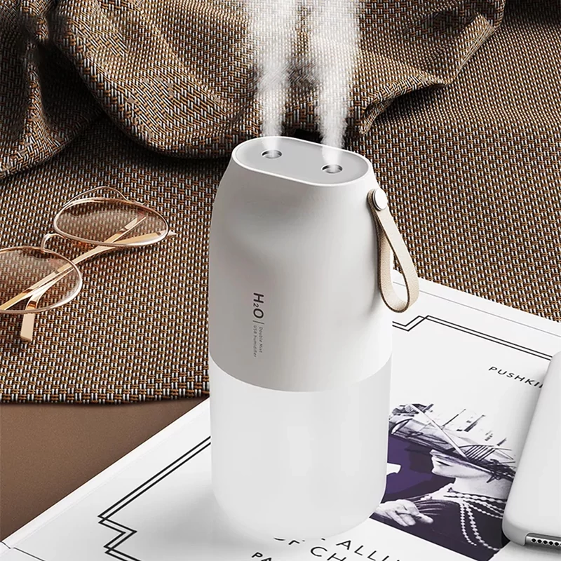 Akkumulátoros aroma diffúzor LED világítással, Handy, fehér - 300ml