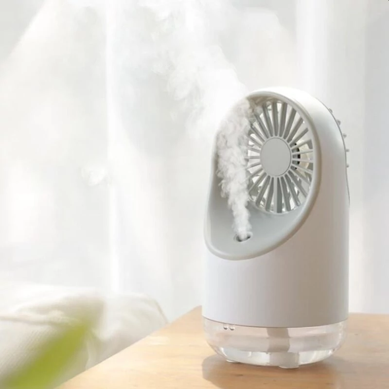 Akkumulátoros aroma diffúzor ventilátorral, kék - 200ml