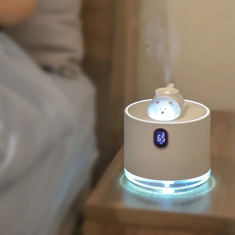 Akkumulátoros diffúzor LED világítással, mesefigurás, fehér - 500ml