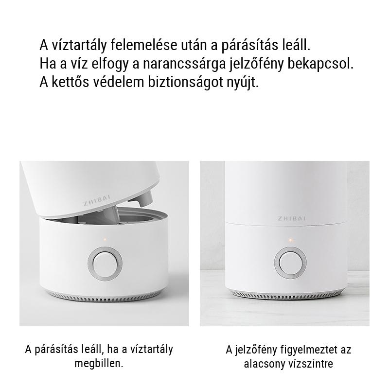 Párásító diffúzor Xiaomi Zhibai, fehér - 4L